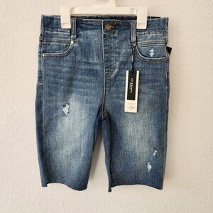 Liverpool Jeans Denim Shorts Womens 28 6 Eco The Gia Glider Pull On Bermuda S